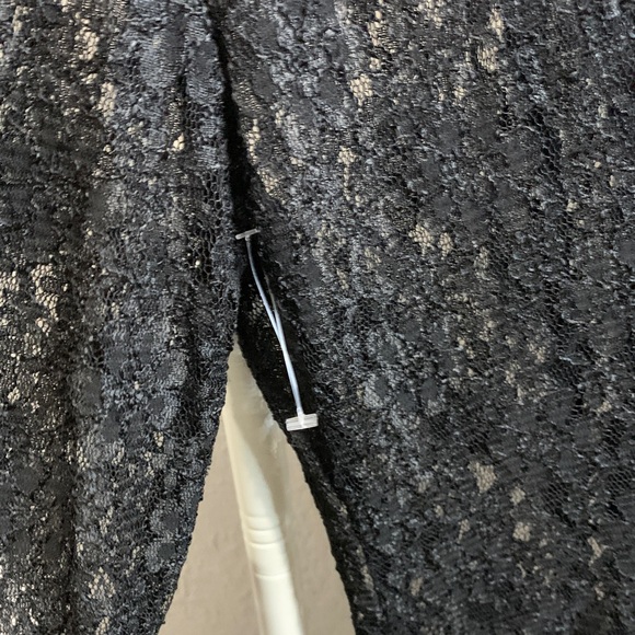 Vintage 1980’s All that Jazz Black Long Sleeve Lace Dress - Picture 6 of 8